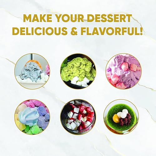 Miniatura 4 de Fanale Mini pastel de arroz dulce Mochi – Merienda mixta original/arco iris para aderezos de yogur congelado/coberturas de helado/coberturas de