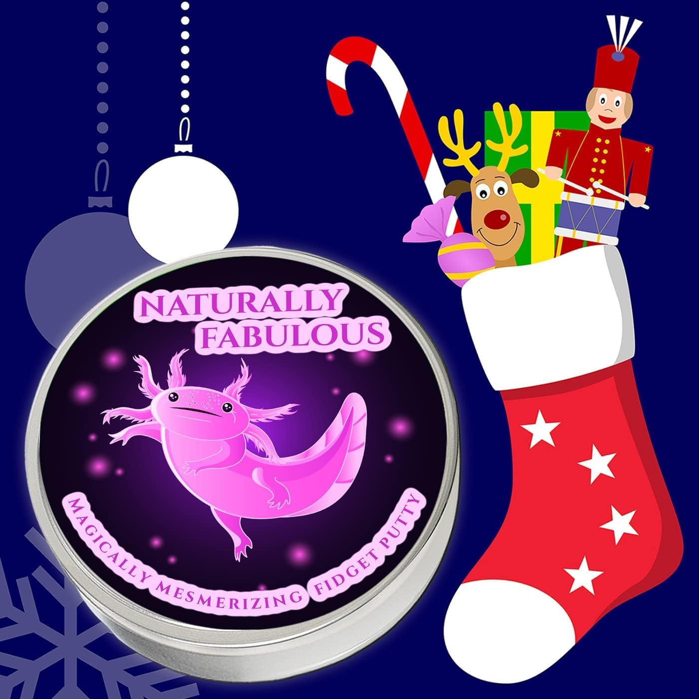 Naturally Fabulous Fidget Putty - Stress-Relieving Fun for Beautiful Girls - Unique Office Party Gag Gift - Axolotl Lovers' Delight