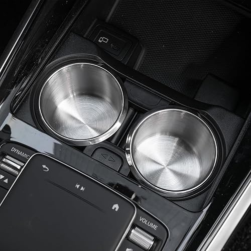 Miniatura 5 de 2 soportes para vasos de acero inoxidable de 3.1 pulgadas, soporte de vaso plateado para mesa de póquer para coche, barco, sofá, cine, taza, bebida,
