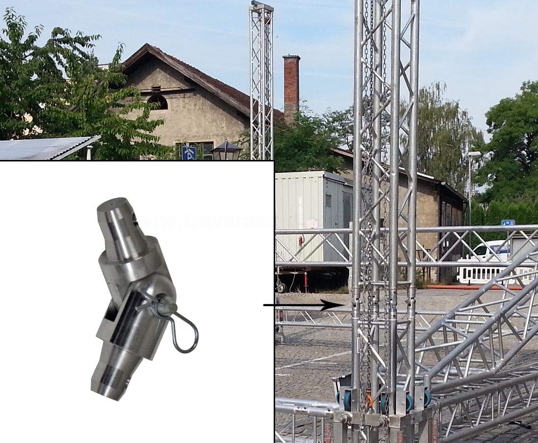 Knickelement mit beidseitigem Konus für Tower - Alu Traversen Aluminium Truss Alu System Trussing AST Traverse