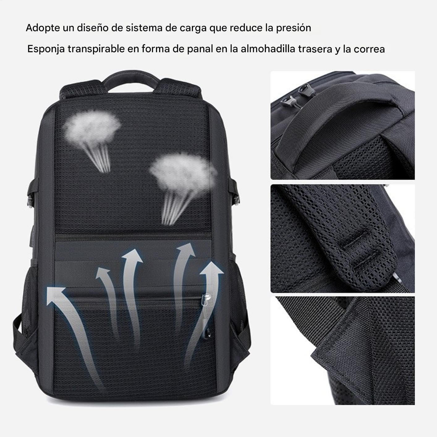 Zaino per Laptop Borsa A Spalla Traspirante | Borse Per Libri Grande Capacità Per Professionisti Business Studenti Universitari Viaggiatori Business Giocatori Insegnanti