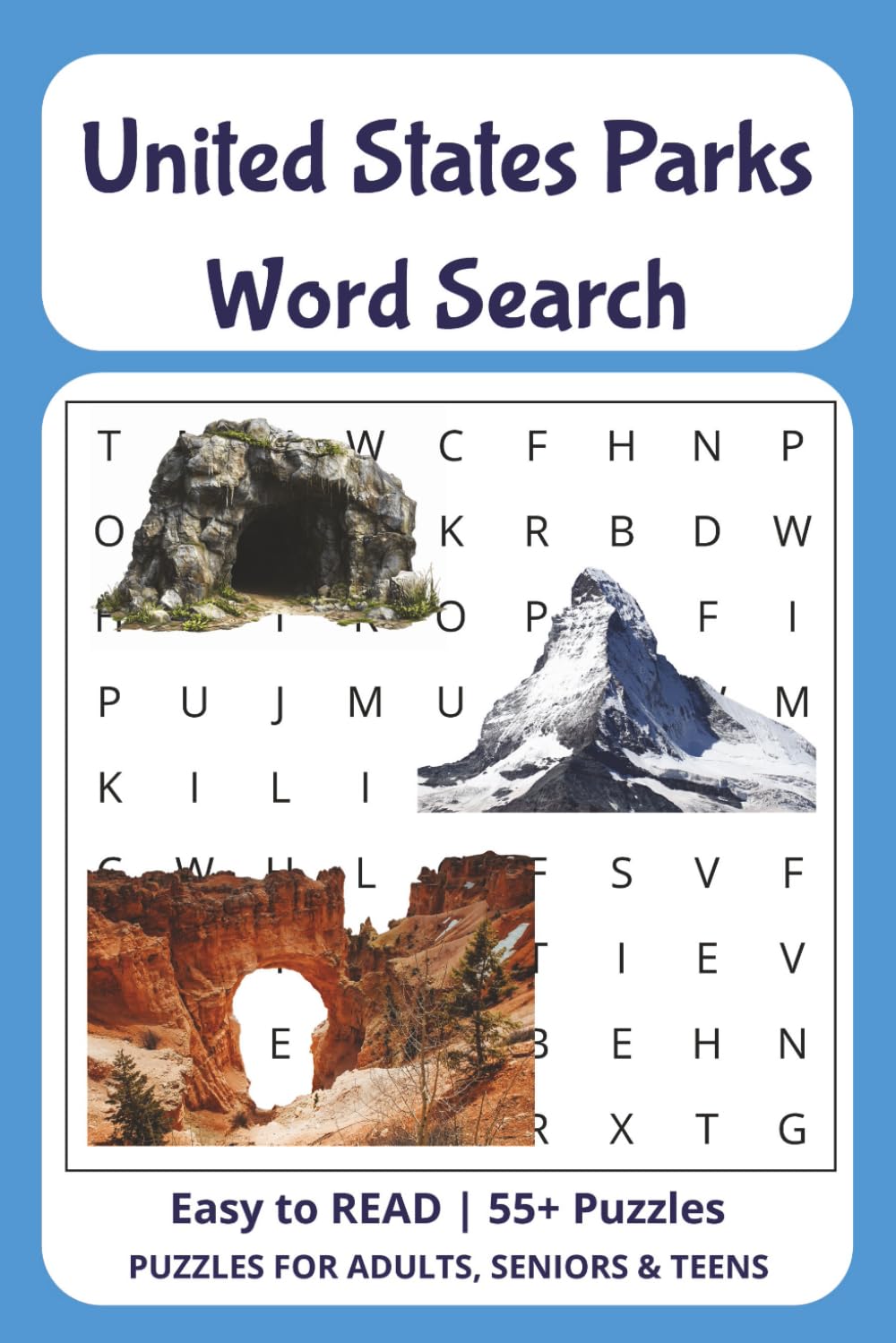 United States Parks Word Search: Explore America’s National and State Parks Through Fun Word Search Puzzles
