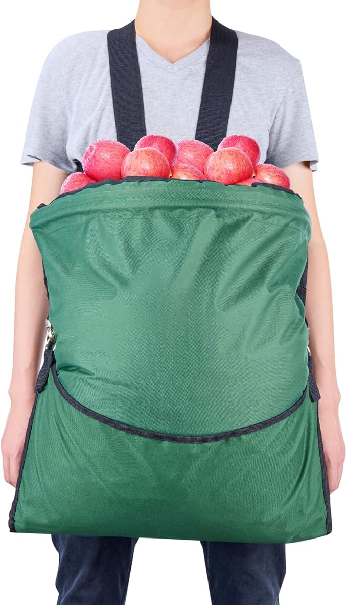HANZIUP Large Fruit Picking Bag, Adjustable Harvest Garden