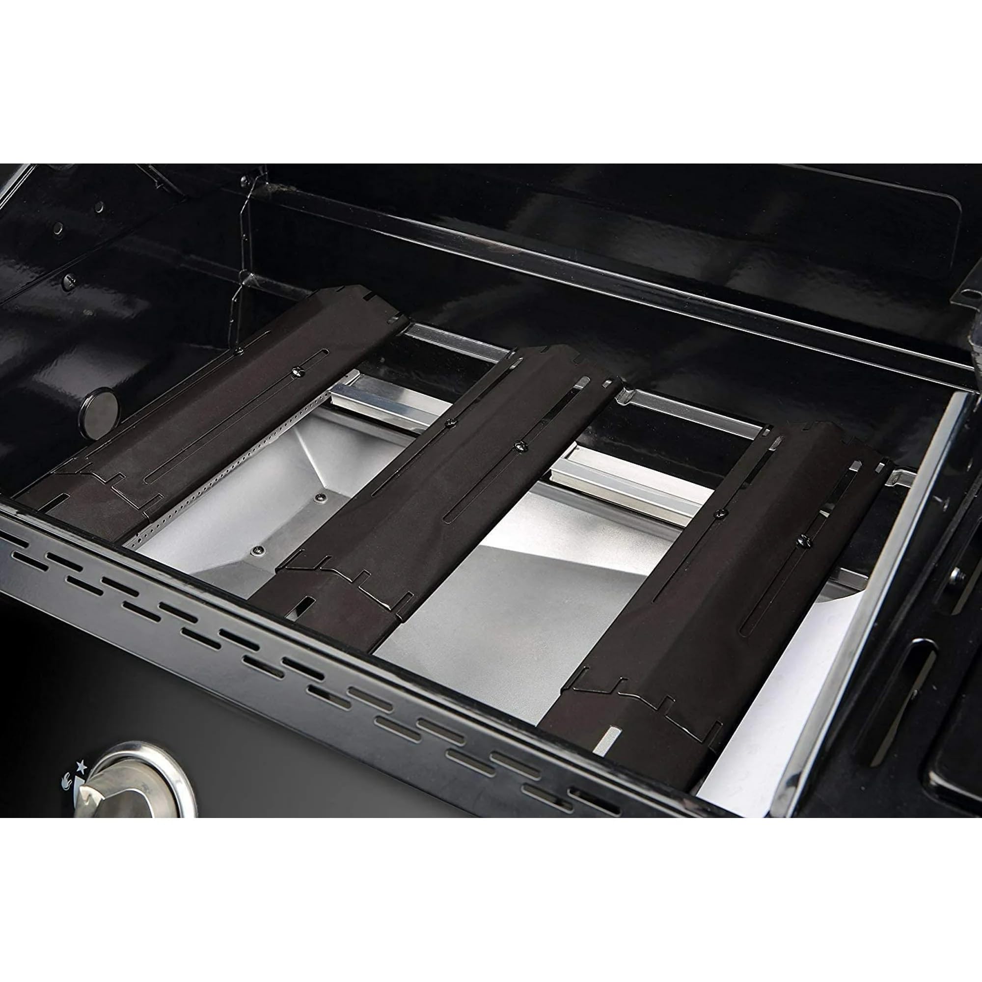 3-Pack Heavy Duty Adjustable Flavorizer Bars & Burner Covers For Gas Grills - Fits 14" To 21.5" Length