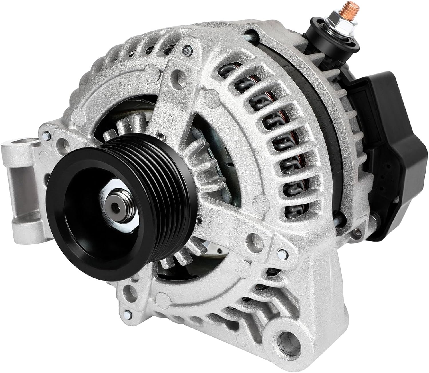 SCITOO Alternator Fits for Land Rover for LR3 4.4L 2005-2009,for Range Rover 4.2L 2006-2009,for Range Rover Sport 4.2L 4.4L 2006-2009 - 12V 150Amp High-output CW S6 11206 VND0327 AND0327 104210-3690