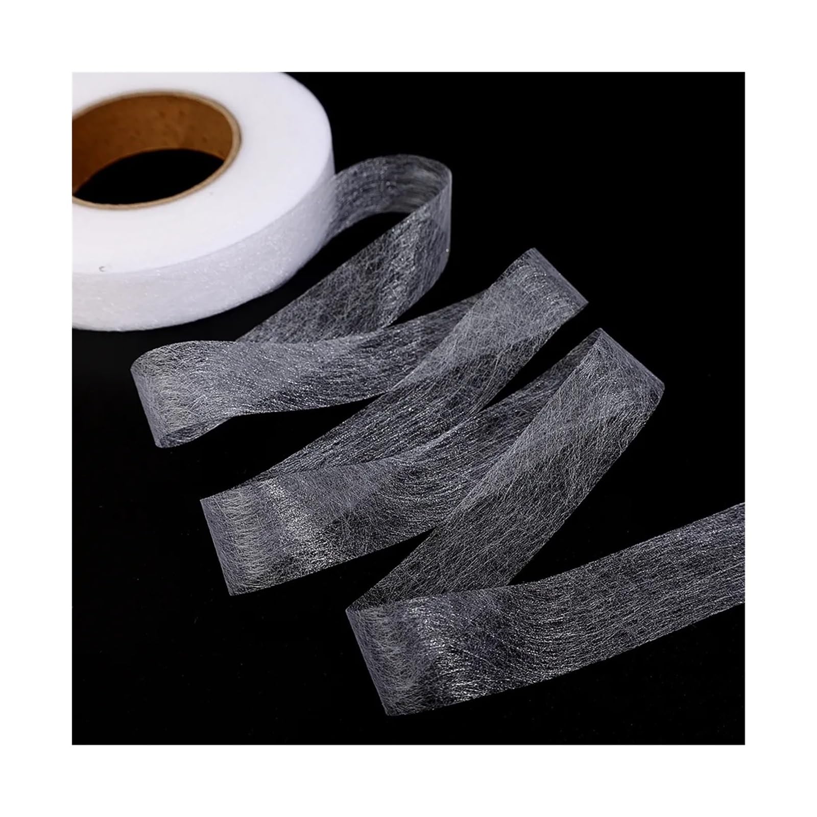 Säumband Bügelband zum Bügeln, 60M doppelseitiges Vlies-Einlageklebeband for Aufbügeln auf die Kante, for Verkürzen von Reparaturhosen for Hüte, Kleidung, DIY-Nähwerkzeug, Saumband(3CM (Width))