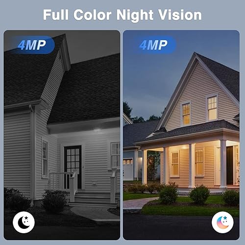 Miniatura 5 de Cámaras de seguridad inalámbricas para exteriores, cámaras WiFi 2K para seguridad del hogar, cámaras de detección de movimiento AI alimentadas por