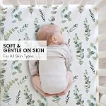 Bimocosy Crib Sheets 2 Pack for Boys and Girls, Baby Neutral Crib Fitted Sheets for Standard Crib & Toddler Mattress, Super Soft Breathable Fitted Crib Sheet Set 52"x28", (Leaf)