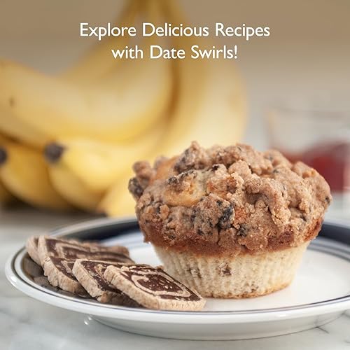 Miniatura 6 de Darious Snack Co. Remolinos veganos de plátano para café y té, deliciosas galletas de desayuno, ligeramente dulces y saladas, todos los ingredientes