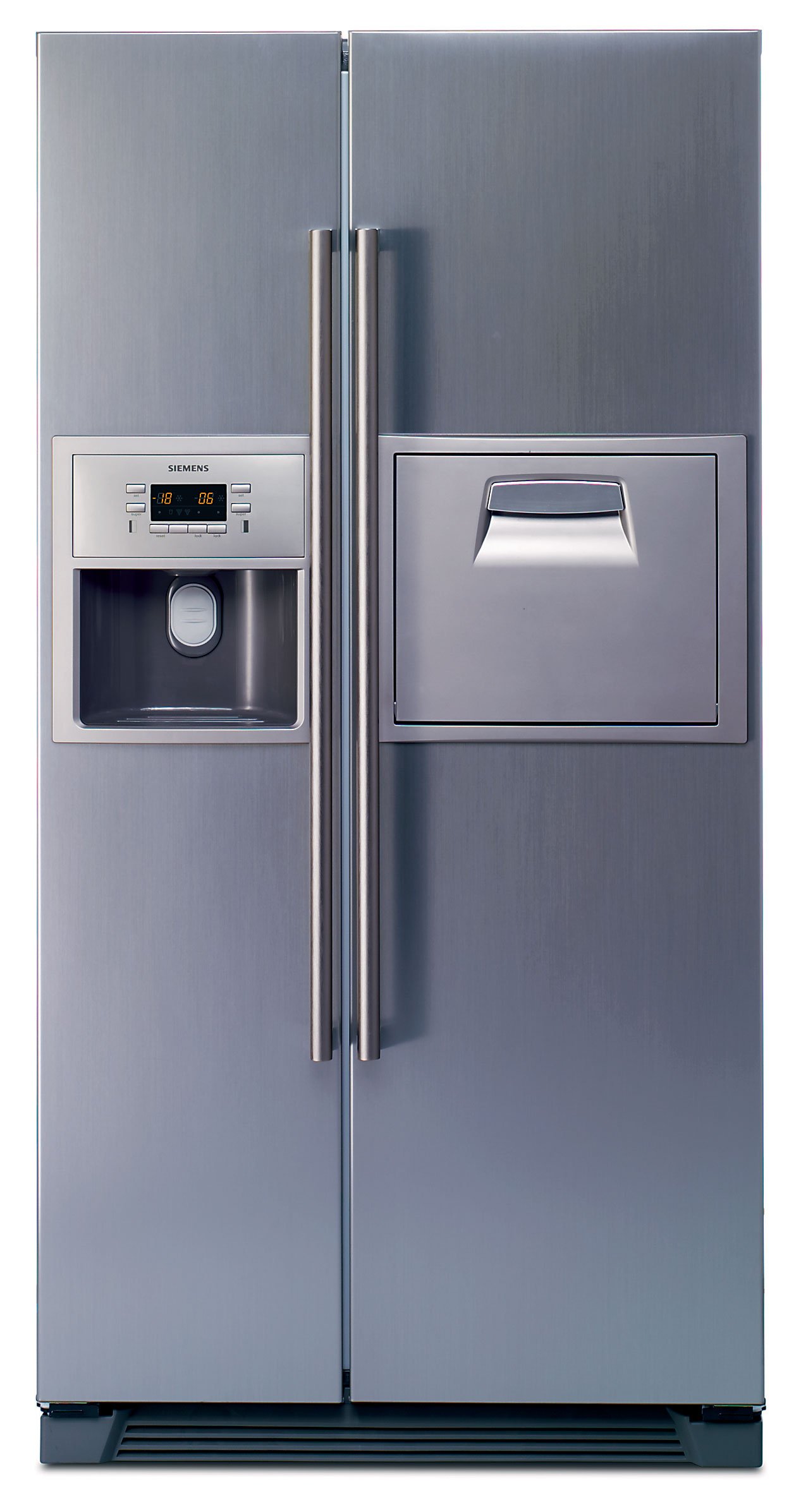 Siemens KA60NA45 Side-by-Side/A+ - Réfrigérateur : 356 l - Congélateur : 161 L - Gris - NoFrost - Machine à glaçons