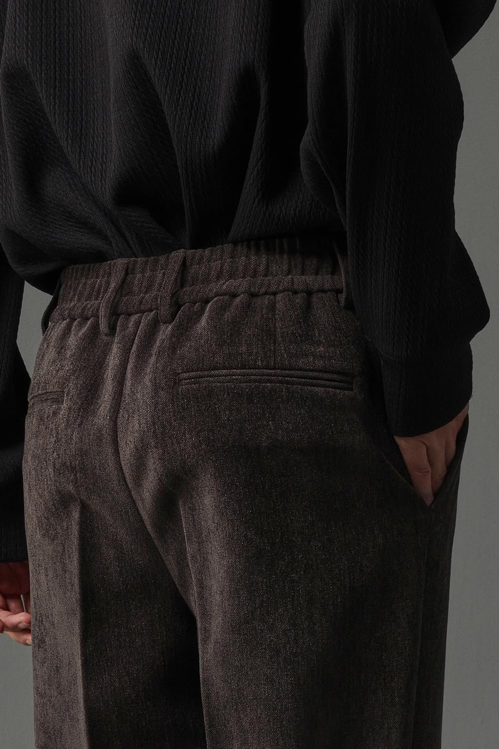 Men's Suit Pants Autumn Winter Straight Leg Loose Business Casual Office Work Pants for Men