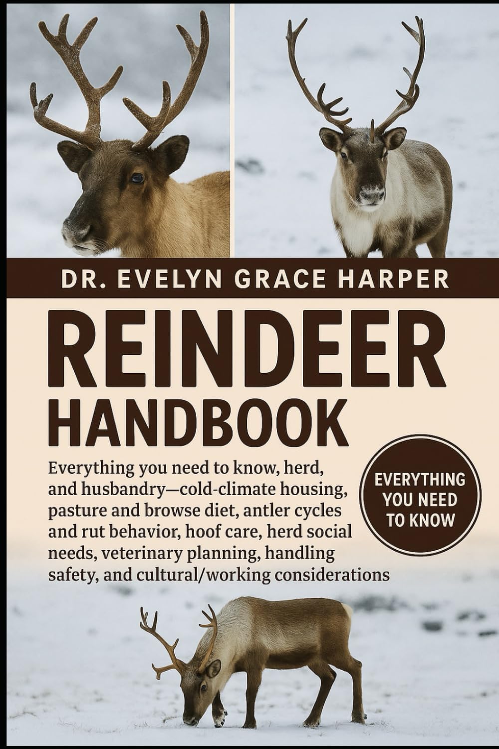 REINDEER HANDBOOK: Everything You Need to Know, Herd, and Husbandry — cold-climate housing, pasture and browse diet, antler cycles and rut behavior, ... safety, and cultural/working considerations
