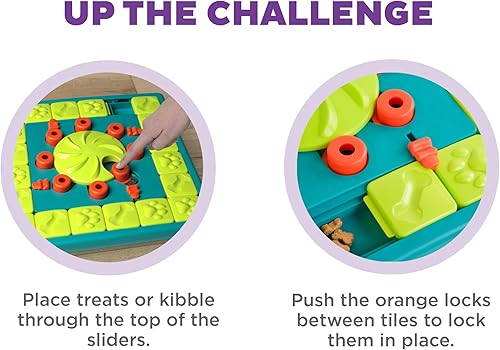 Vista 36 de Nina Ottosson by Outward Hound Dog Twister - Juguete interactivo de rompecabezas de premios para perros, nivel avanzado Dog Twister