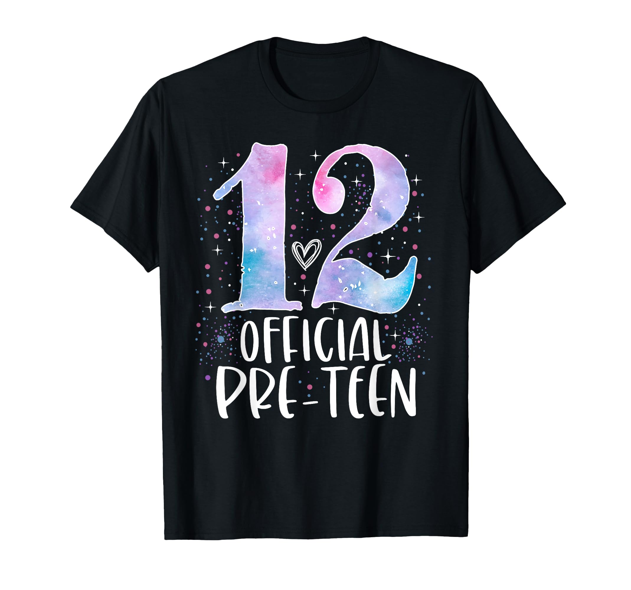 12 Official Pre-Teen 12th Birthday Girl Gifts 12 Year Old T-Shirt