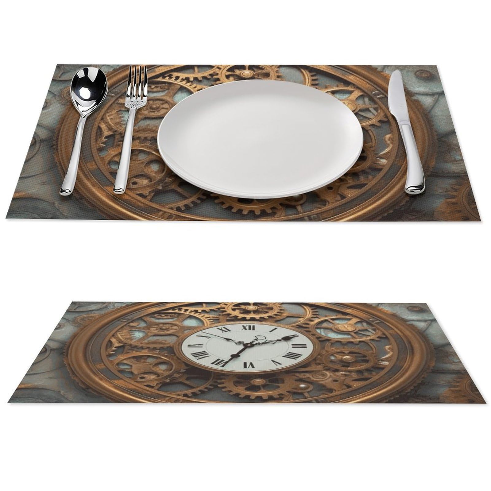 Set de table rusty pour repas en extérieur lot de 6 protections lavables pour terrasse et jardin