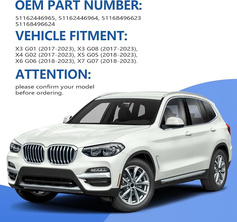 MangWany M Look Sport Tükörfedél BMW X3 X4 X5 X6 X7 G01 G02 G05 G06 G07 Fényes Fekete