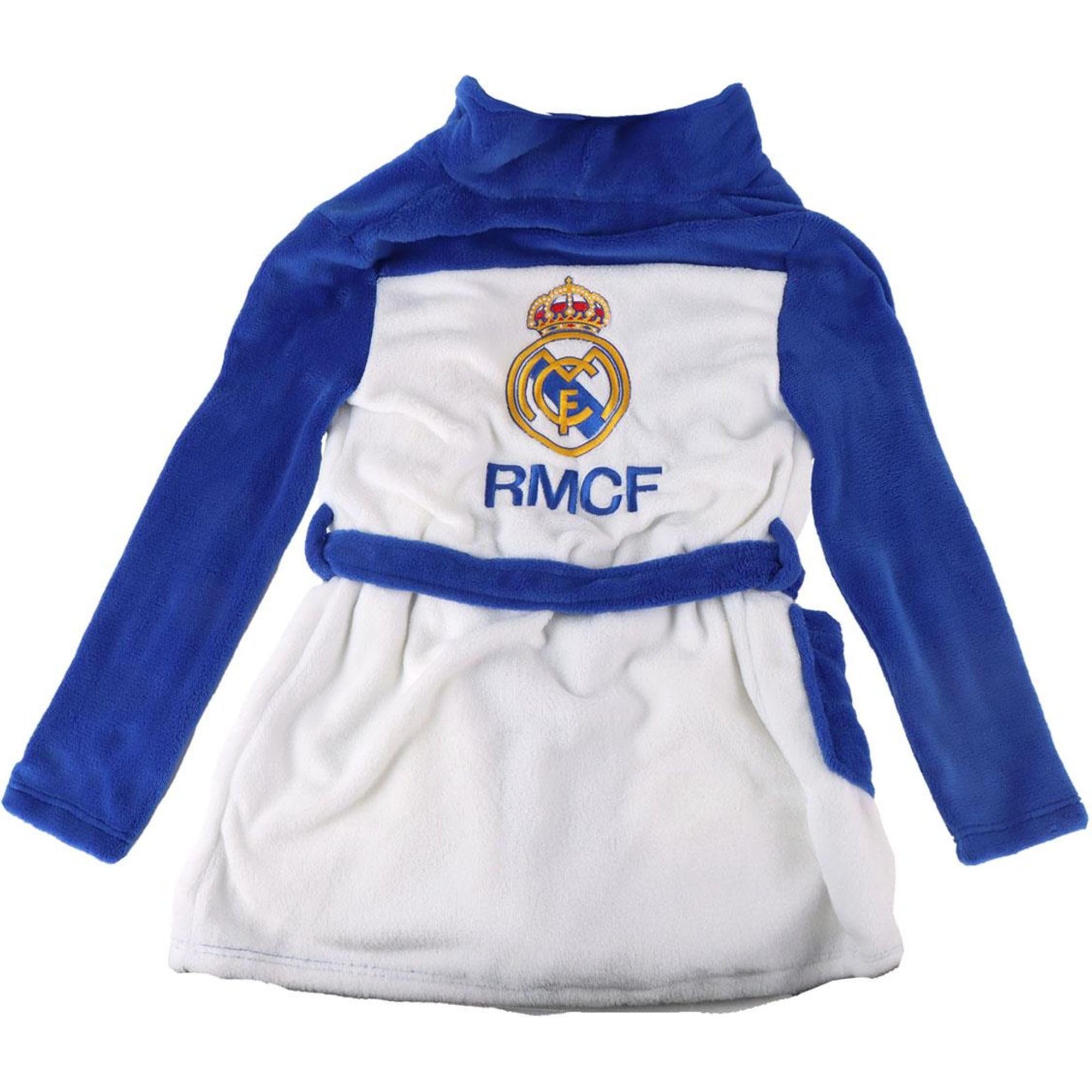 CERDÁ LIFE'S LITTLE MOMENTS Batín Coral Fleece Aplicaciones Real Madrid Niños – Bata de Casa Oficial Infantil, Diseño Exclusivo Con Escudo Maillot de bain pour enfant Real Madrid Garçon (lot de 1)