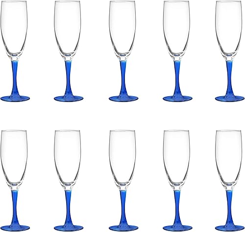 DISCOUNT PROMOS Nuance - Juego de 10 copas de champán de ARC de 5.75 onzas, paquete a granel, perfectas para hotel, bar, restaurante o salón, color