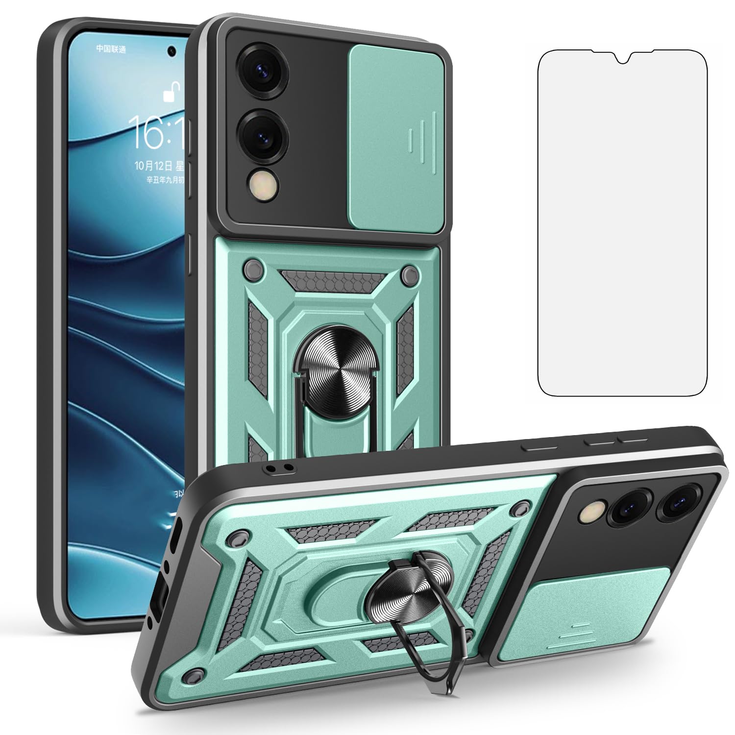 Coque Samsung Galaxy S25 Edge 5G robuste hybride rigide bague - 7