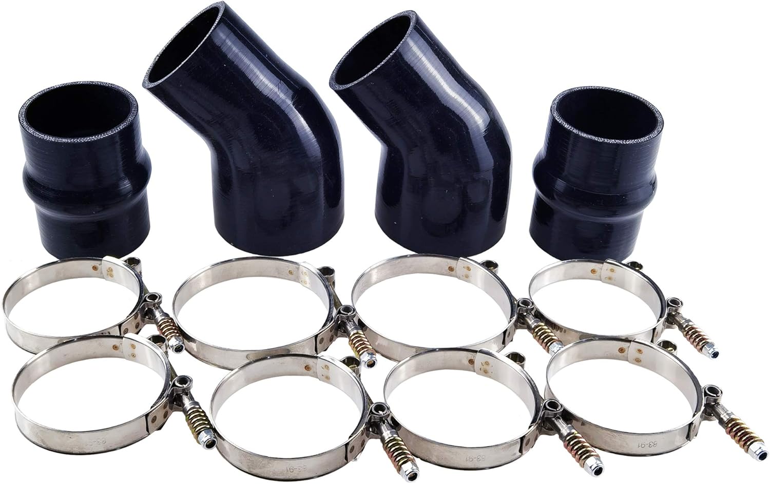 Creative Product Ucreative Black Silicone Intercooler Boot Kit Compatible With Dodge Ram Cummins Diesel 5.9L 1994-2002