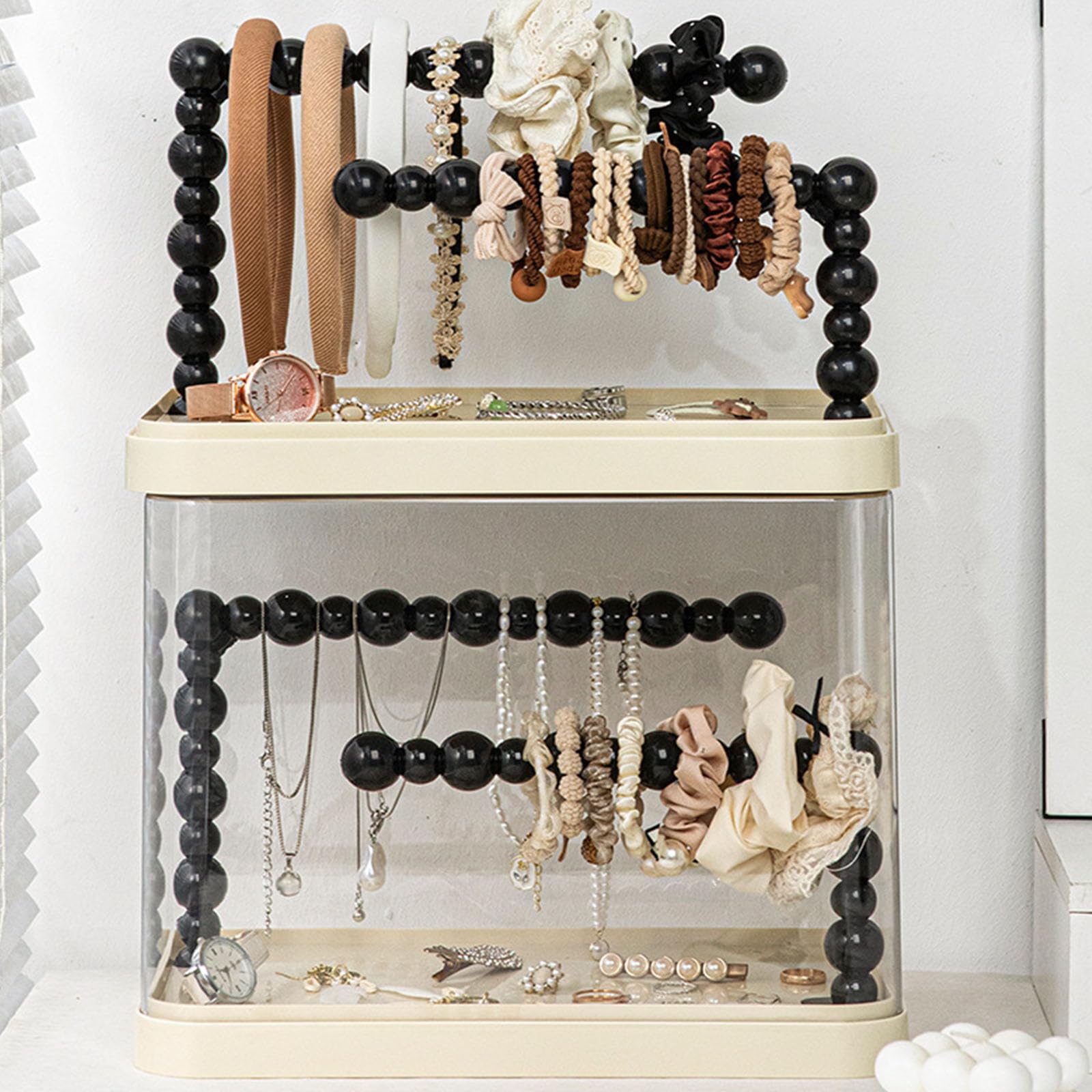Generisch Haar Accessoires, ABS Komponenten Aufbewahrungsständer für Haar, Stirnbänder, Schmuck, Badezimmer, Schlafzimmer, platzsparendes Zubehör
