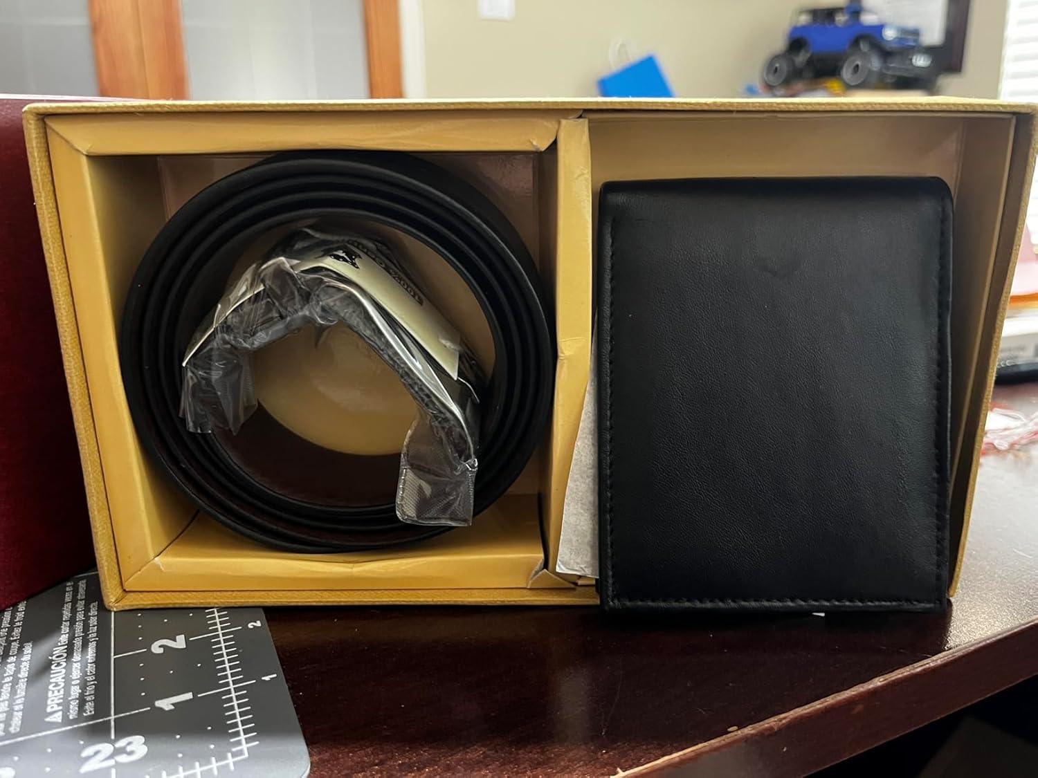 Belt and Wallet Gift Set for Men-Premium Quality Genuine Leather Reversible Adjustable Black/Brown Belt with RFID Blocking Bifold Stylish Wallet - Image 7