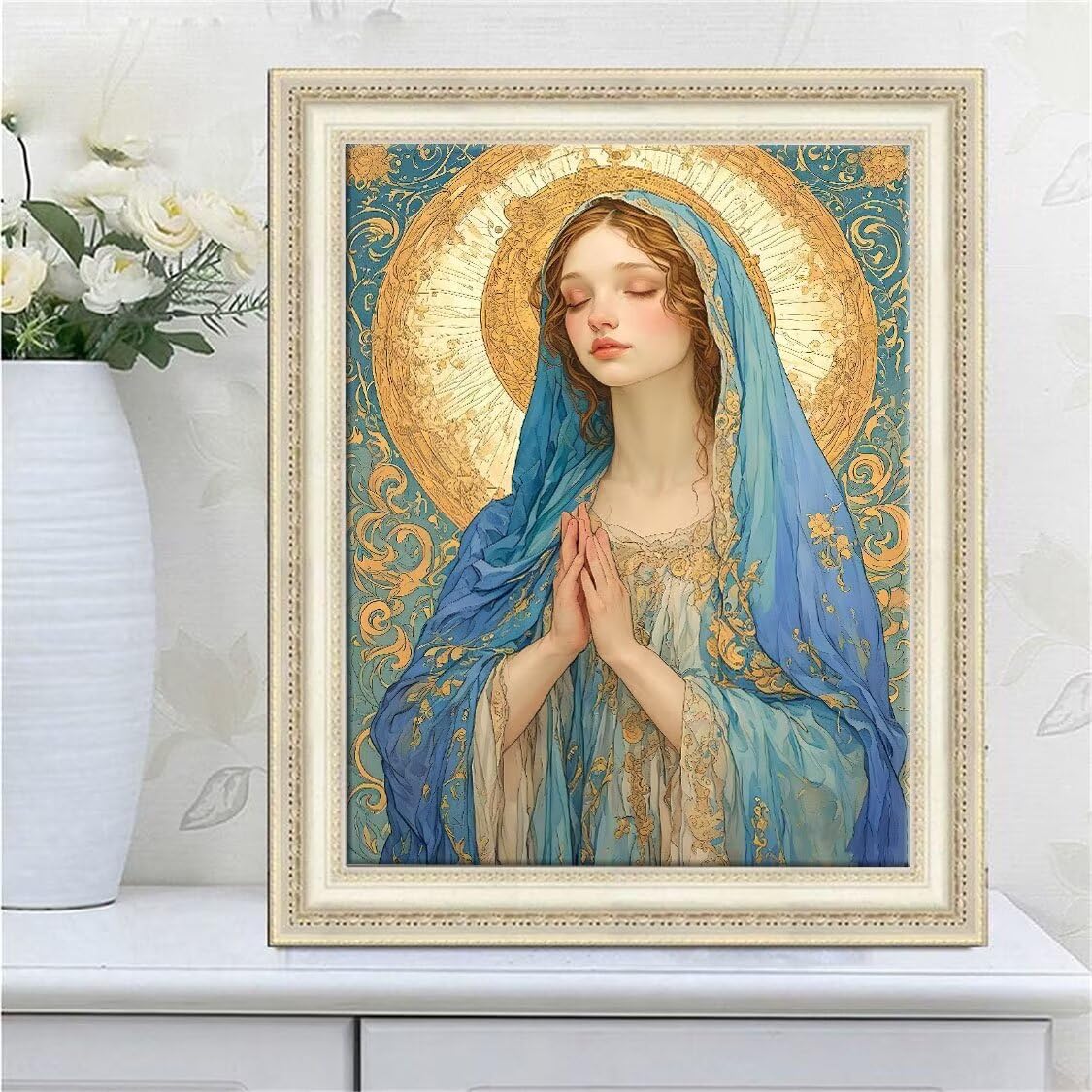 DIY Malarstwo diamentowe 5D, sztuka diamentowa, zestawy Matki Bożej, dla dorosłych, sztuka ze strasu, haft, artykuły rzemieślnicze, dla dzieci i dorosłych, idealna dekoracja ścienna do domu, prezenty,