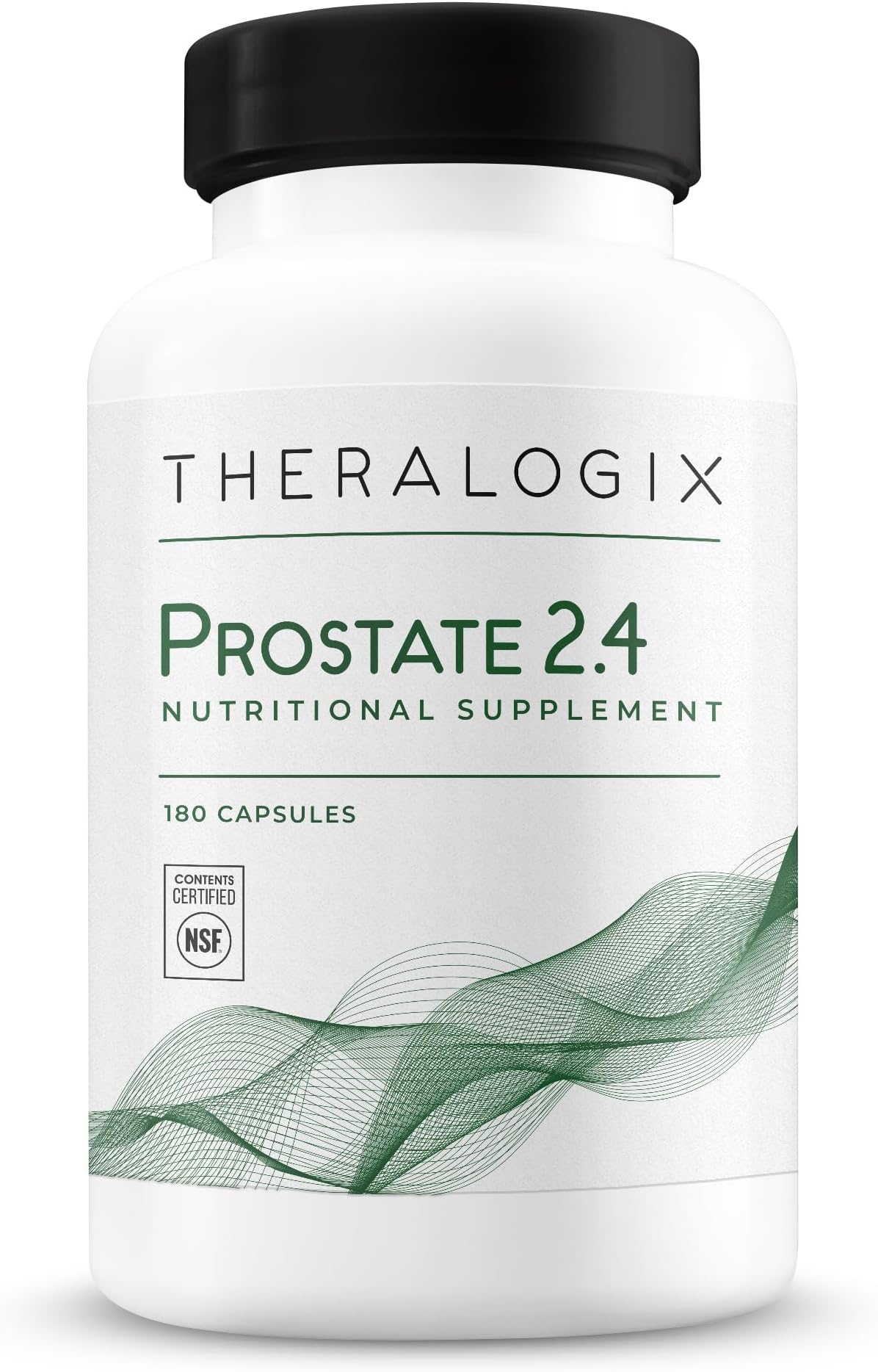 Theralogix Prostate 2.4 Nutritional Supplement - 90-Day Supply - Prostate Health for Men - Supports Healthy Prostate Tissue - Lycopene, Vitamin D3, Selenium & Vitamin E - NSF Certified - 180 Capsules