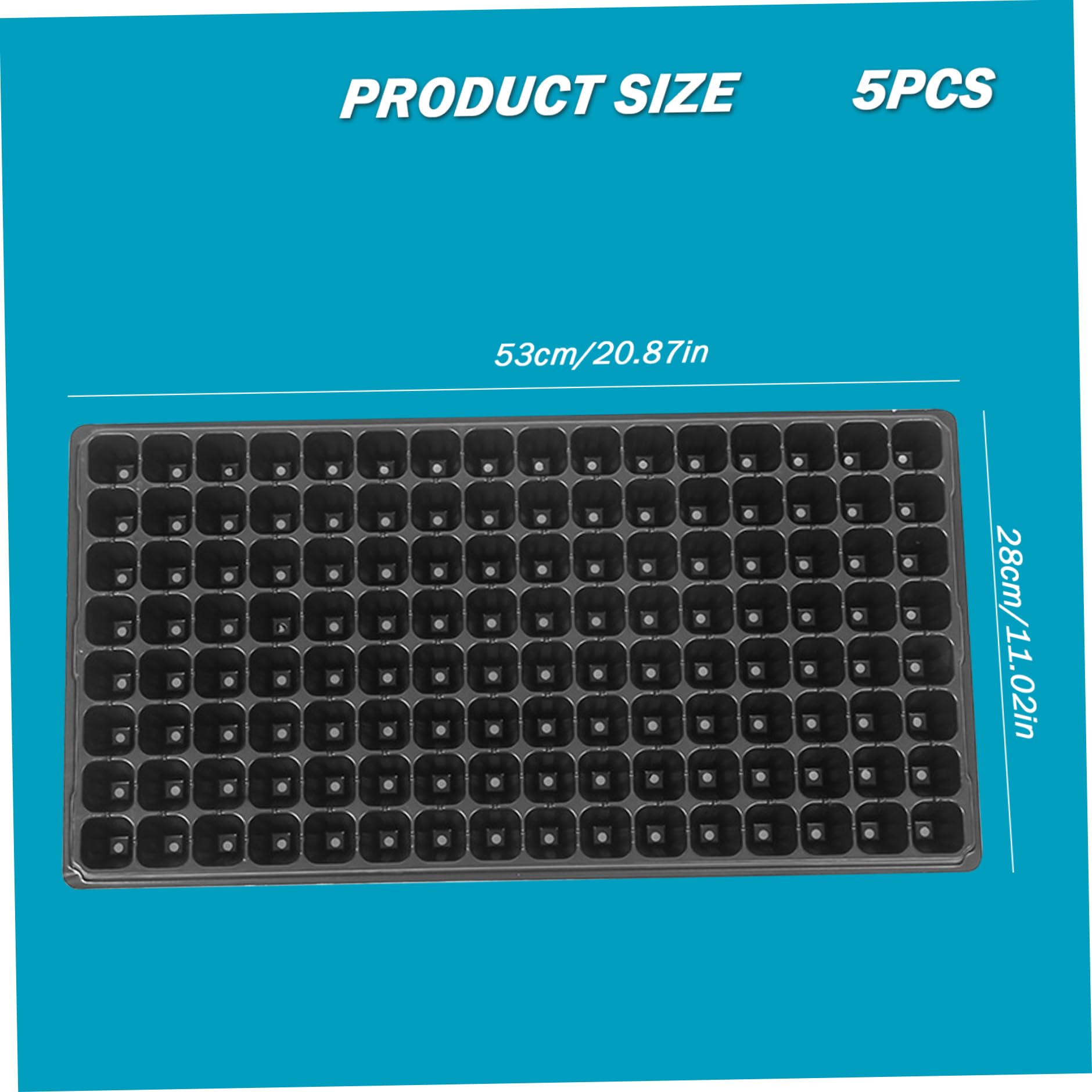 Plateaux de démarrage des graines, Plateaux de démarrage 5pcs Plantes 1.4 semis Profonds Plantation en Plastique réutilisables pour semis 20, 9x11