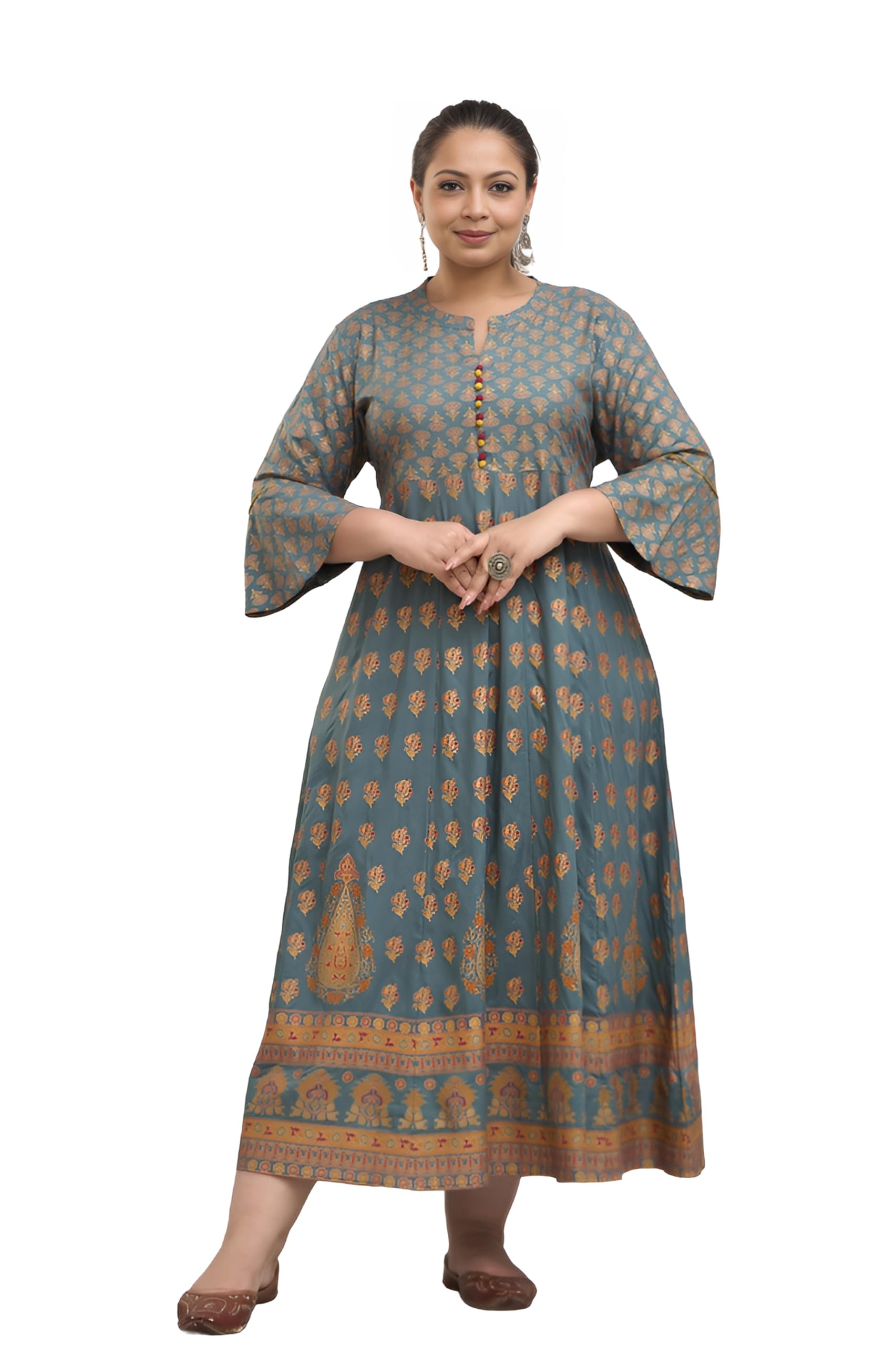 Women Rayon Regular Grey Gown | Formal Wear Plus Size Gown | Plus Size Gown | Ultra Plus Size Gown| Occasion Wear Gown | CH159-image-30