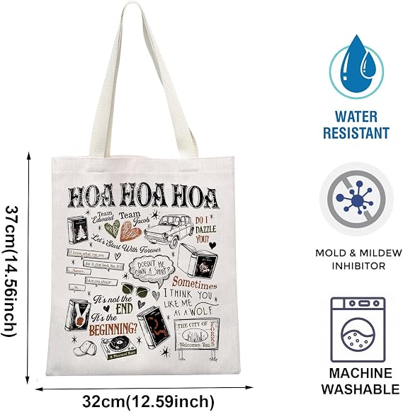 Twilight Kosmetiktasche – „As If You Could Outrun Me“ Design, 23,4x17,3 Cm, Baumwollleinen, Reißverschluss