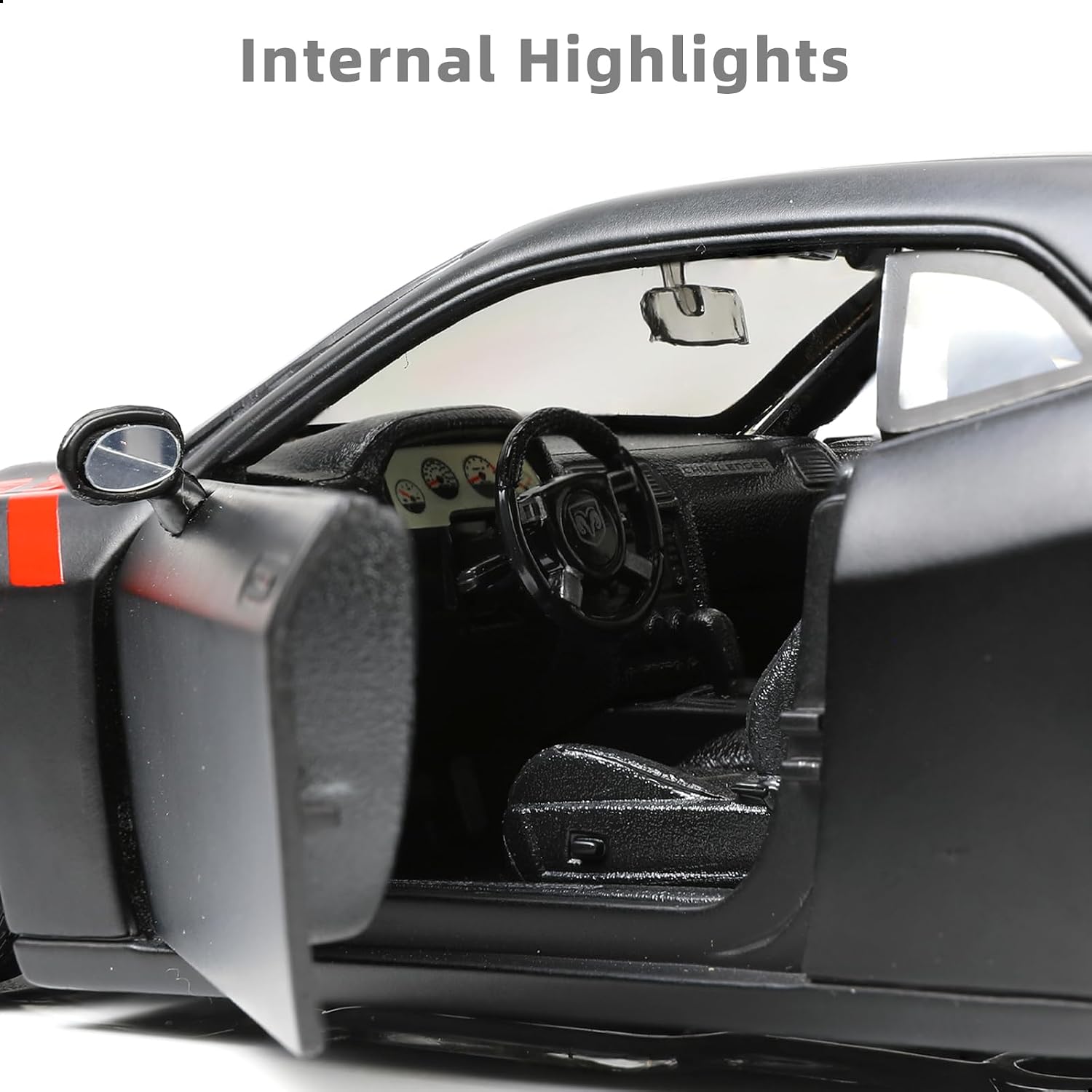 Compatible for Dodge Challenger Race Car Model Toy 1:24 Alloy Metal Diecast Cassic Drift Vintage Car Model Maisto Carro Toy Antique Collection Gift Adult