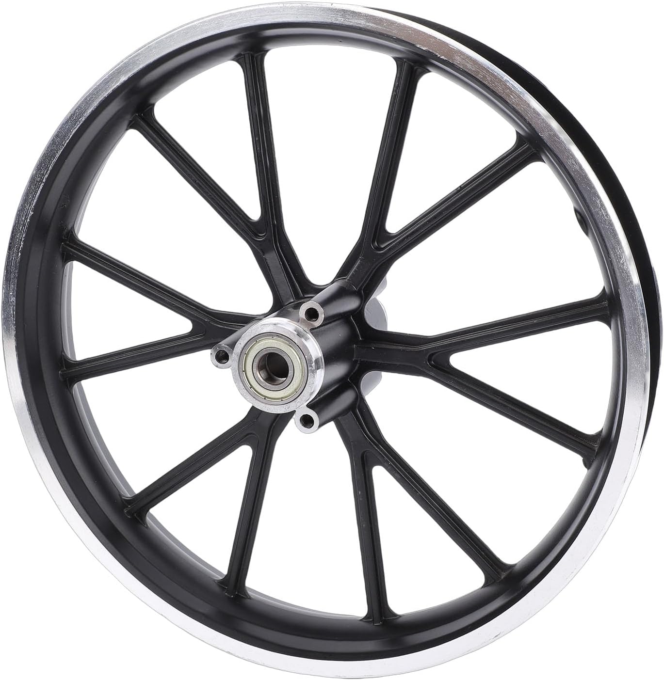 Aramox Wheel Hub Dirt Bike, 2.50-10 Rim 10 Inch Aluminum Alloy Hub Replacement for Mini Pocket Electric Bike 49-50 (Rear Wheel)