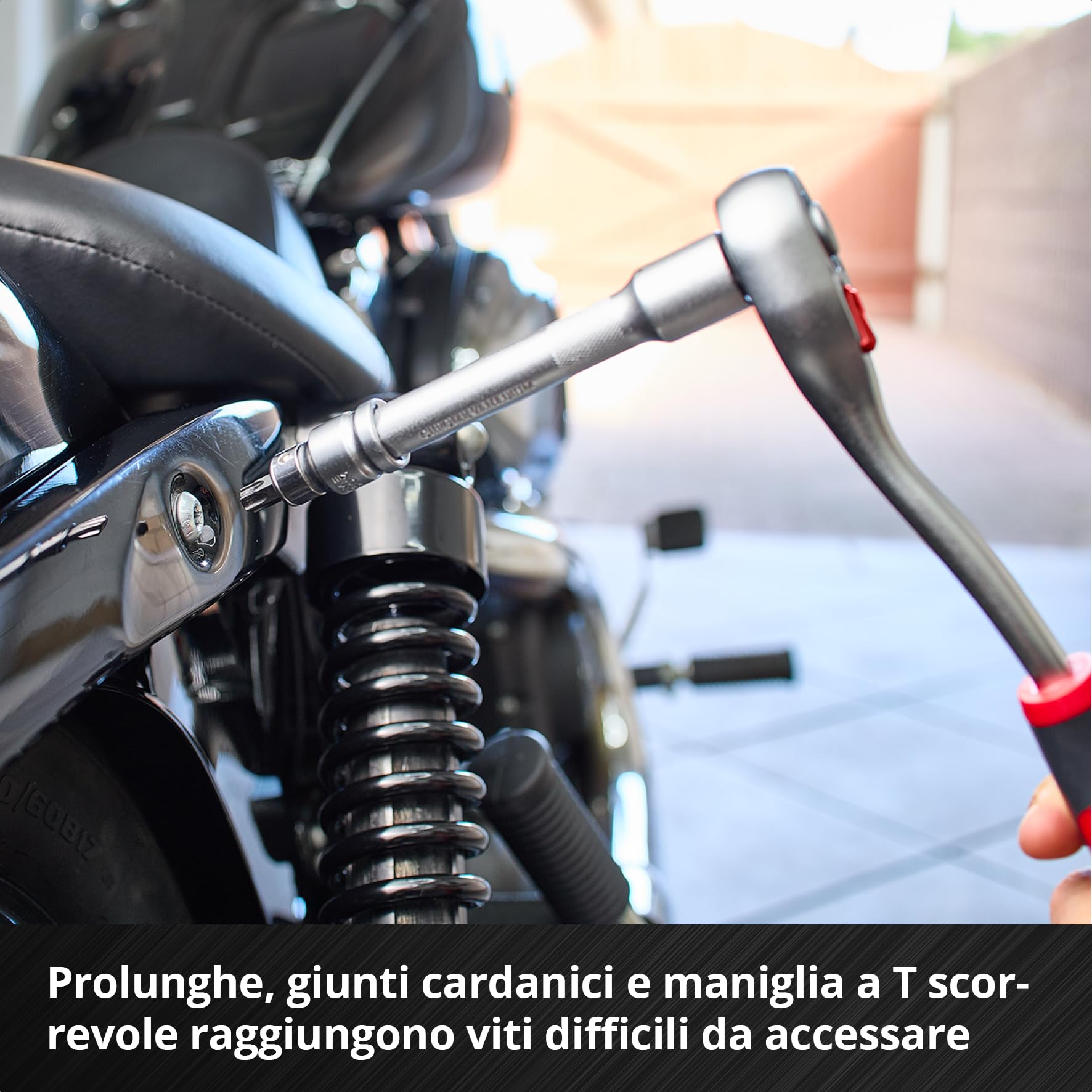 Einhell 110 pezzi set di bussole e cricchetto | Set di bussole | cricchetti | assortimento di inserti | impugnatura per cacciavite | chiavi esagonali | valigetta inclusa