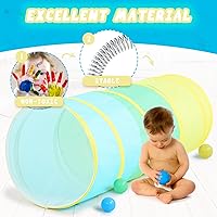 Vista 2 de PigPigPen Túnel de juego para niños pequeños, tienda de campaña desplegable para bebés o perros, juguetes para interiores y exteriores para conjunto