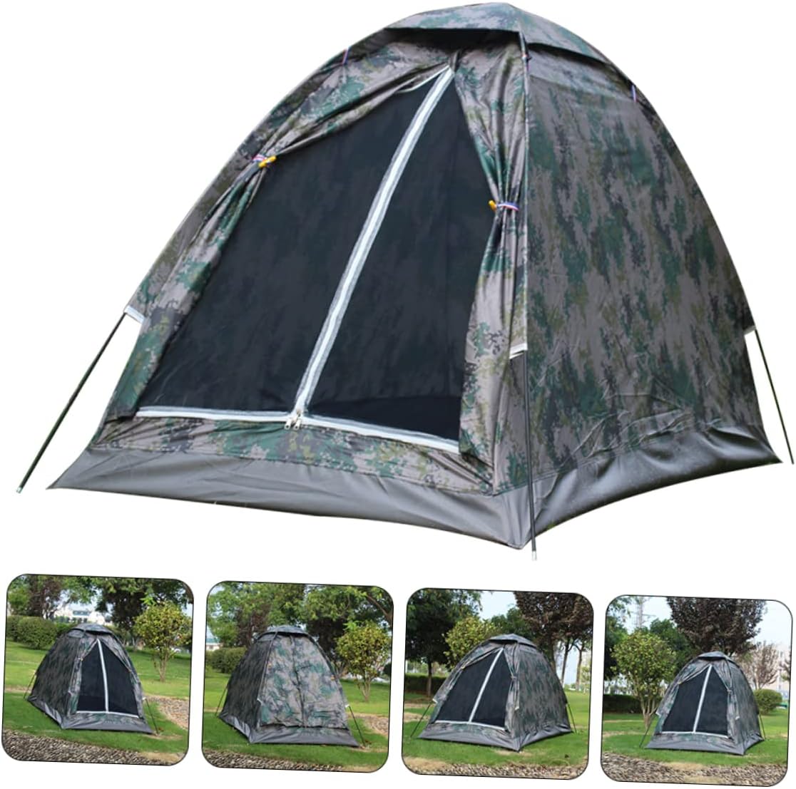 1pc Lightweight Outdoor Camping Tent Rainproof Shelter for Hiking Fishing and Beach Activities Portable Easy to Carry Design