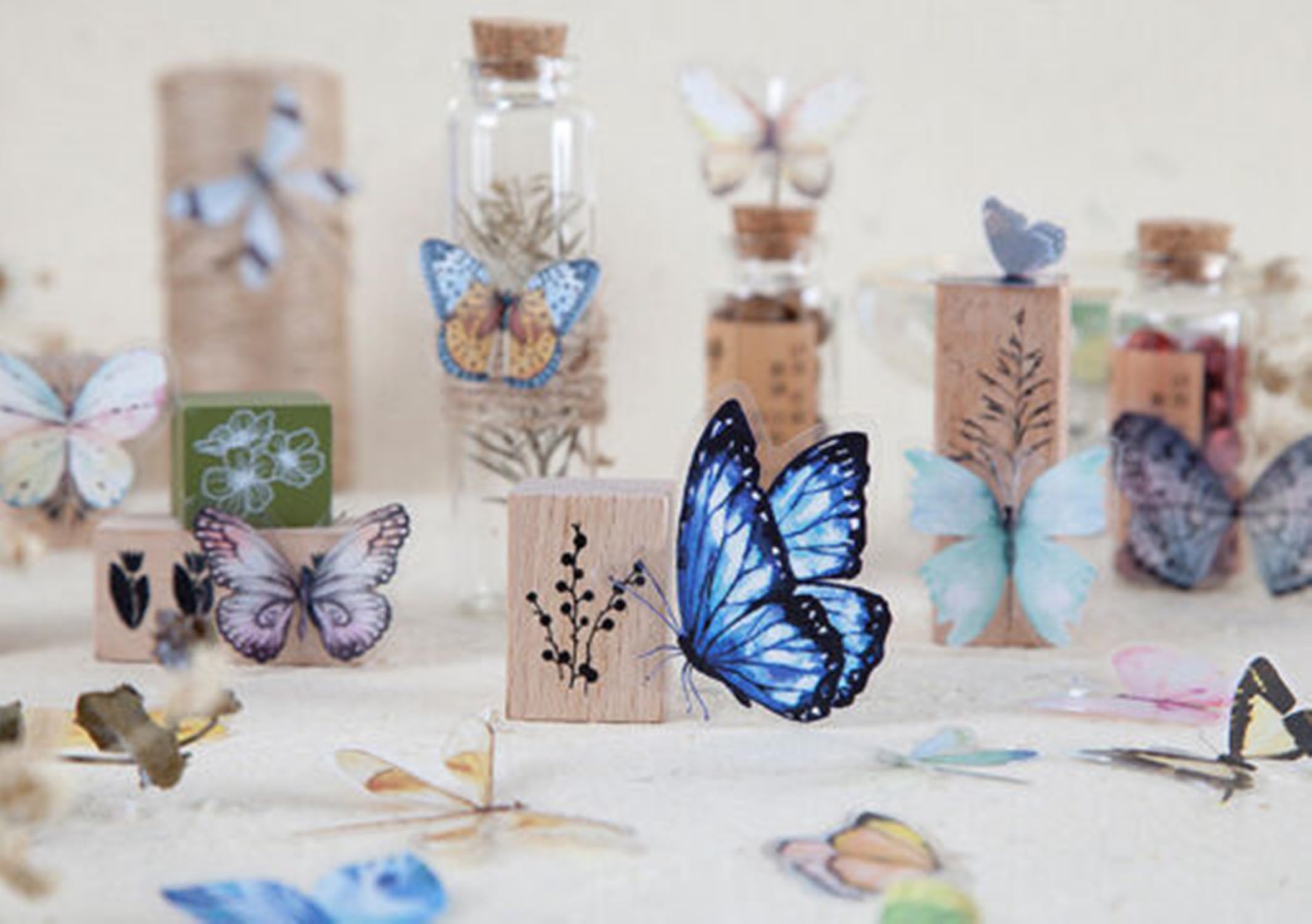Peacoblue Adesivi impermeabili per scrapbooking, bottiglia d'acqua