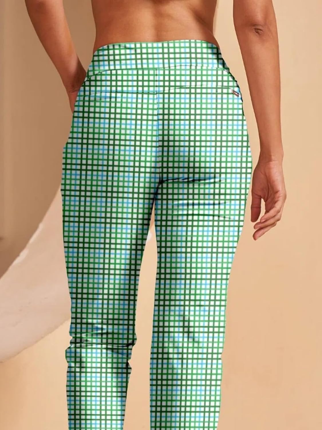 ACEGOLFS Women's Golf Pants Stretch Printed Ankle Pants for Women Casual Business Travel Sweatpant with Pockets UPF 50+ - Image 6