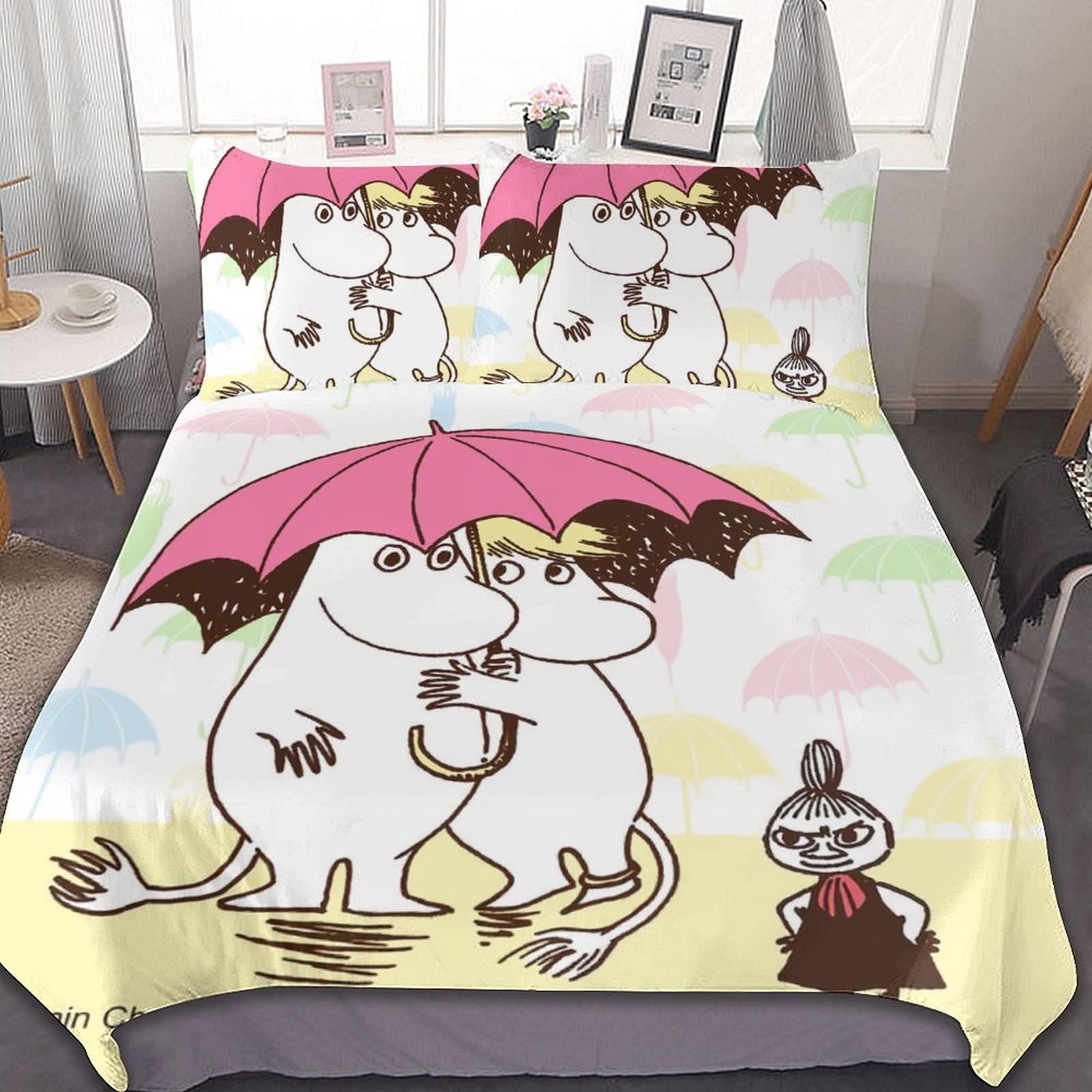 Amazon.co.jp: 寝具カバーセット 人気 ムーミン 掛け布団カバー 3点