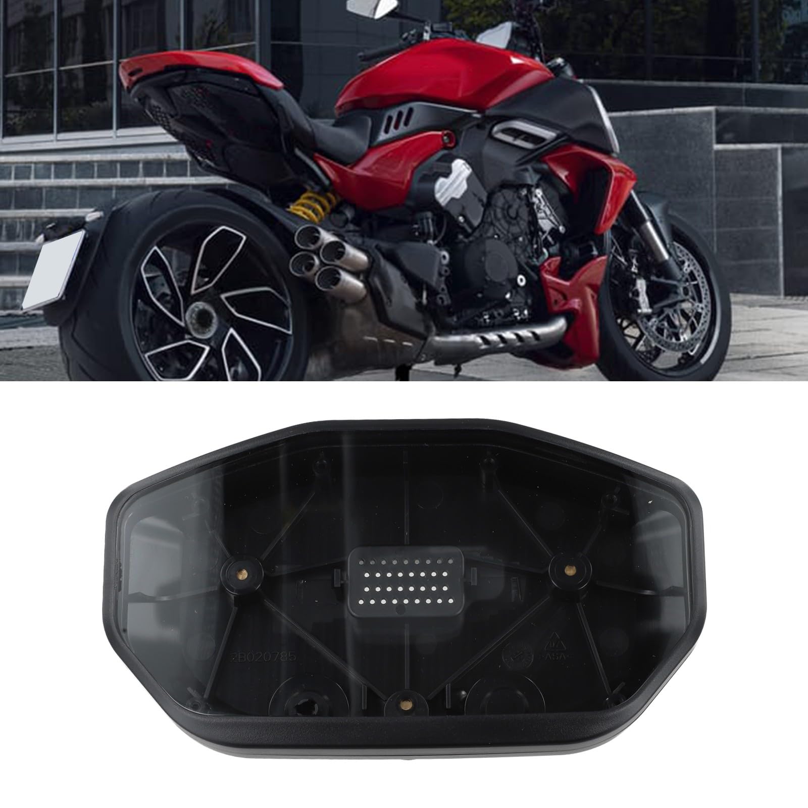 Custodia di ricambio per Ducati Hypermotard 950 (2019-2022) - ABS nero
