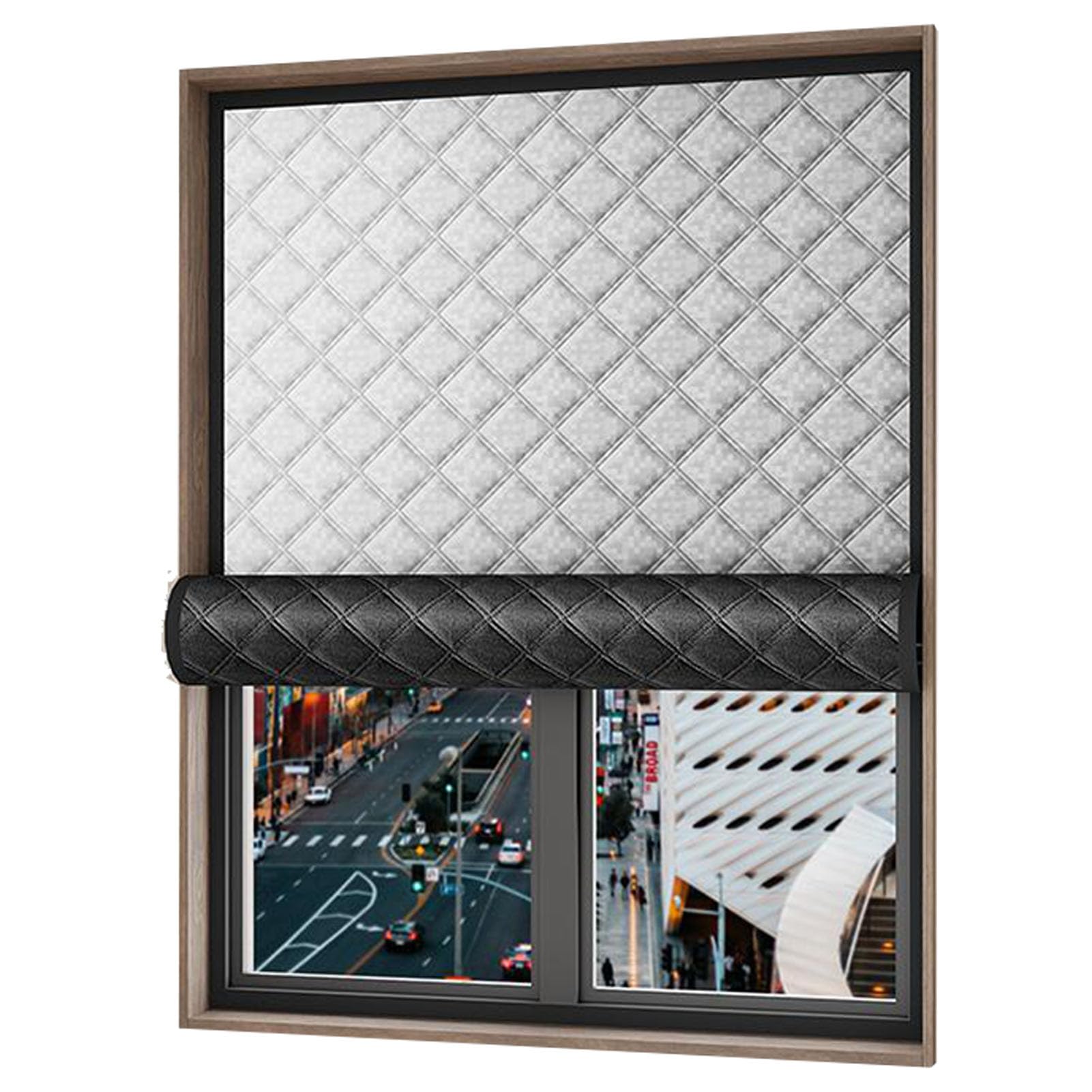 Zymoplas Maximum Insulation With Thick And Strong Soundproof Curtains Thick And Strong Blackout Fabric Curtains For Roads, 120 * 120cm
