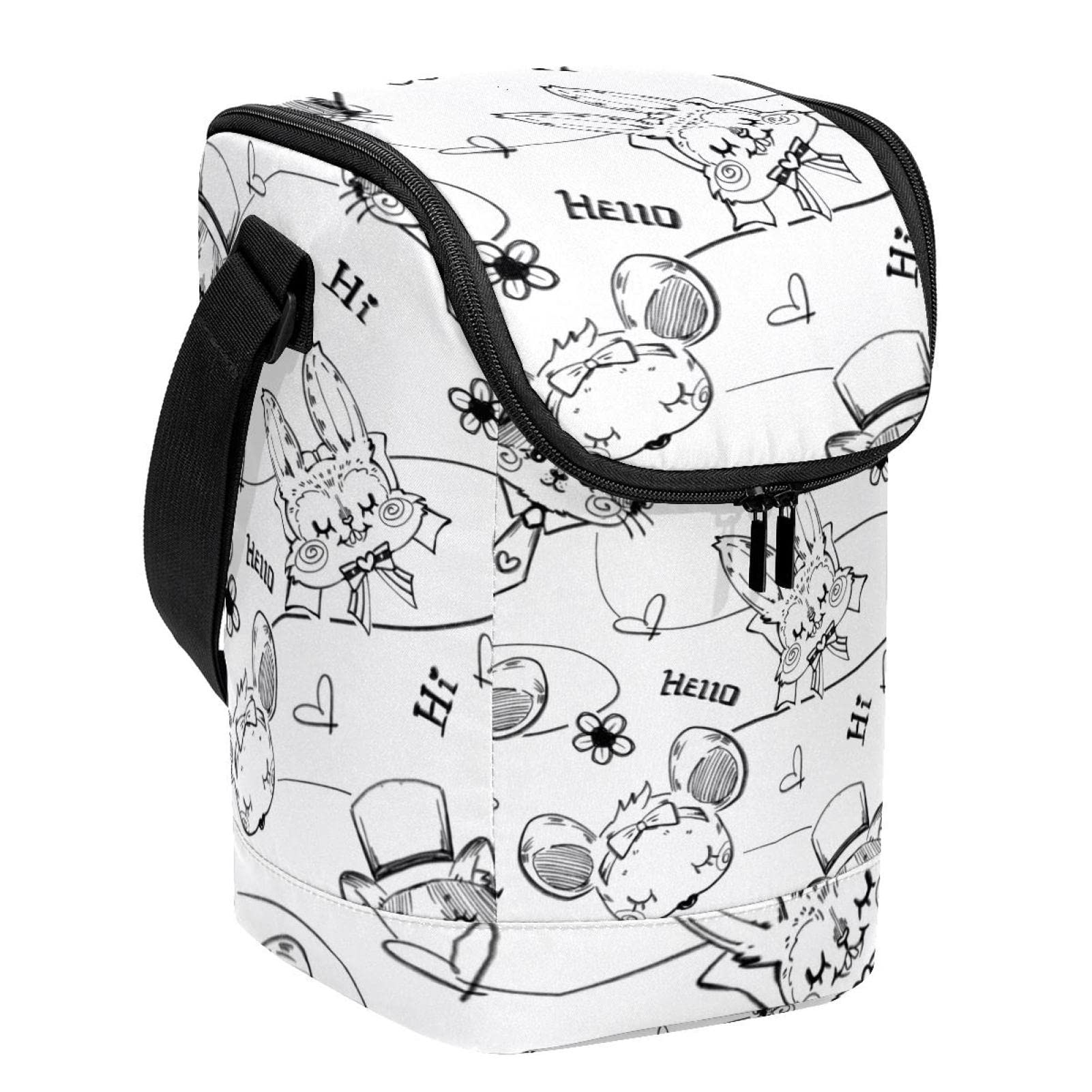 Bolsa de almuerzo de animales con aislamiento térmico ligero 1