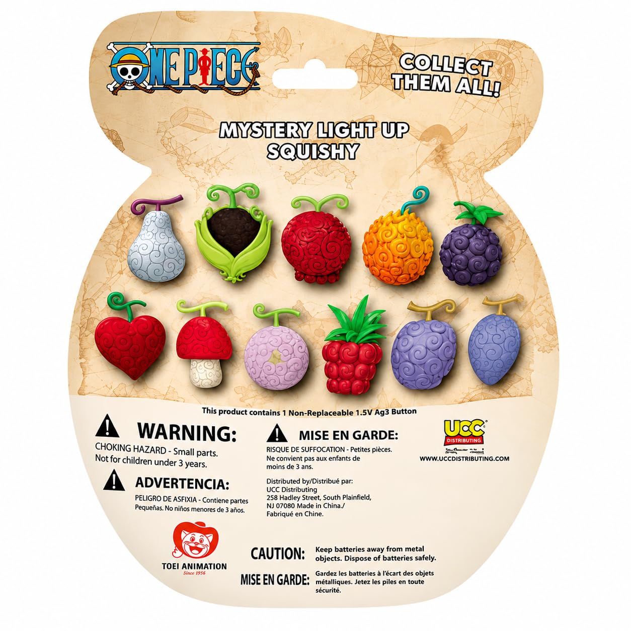 Borsa misteriosa di frutta del diavolo, morbida, luminosa, di One Piece