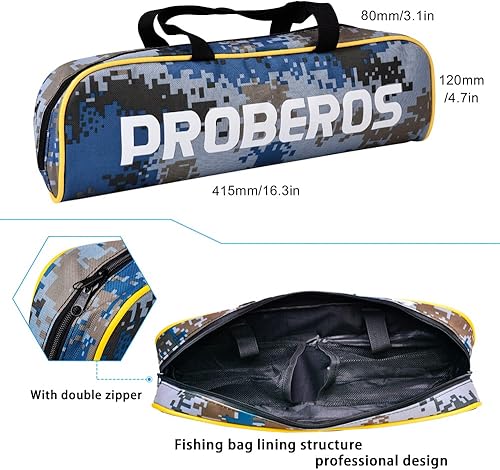 Miniatura 3 de Combo de caña de pescar y carrete, caña de pescar telescópica de fibra de carbono de 6.9 pies con combo de carrete de spinningbaitcasting, agua