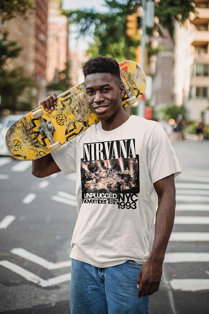 Amazon.com: 2Bhip Adult Nirvana Unplugged 1993 Vintage Style 90s