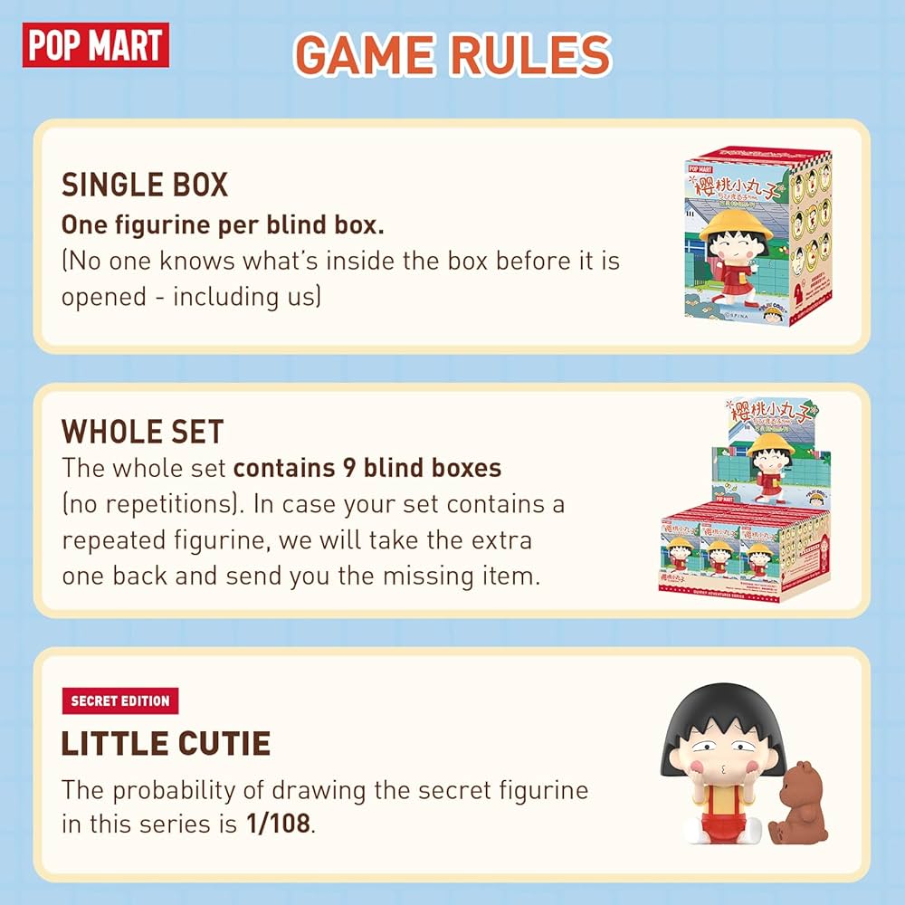 POP MART Chibi Maruko-chan's Quirky Adventures Series Blind Box