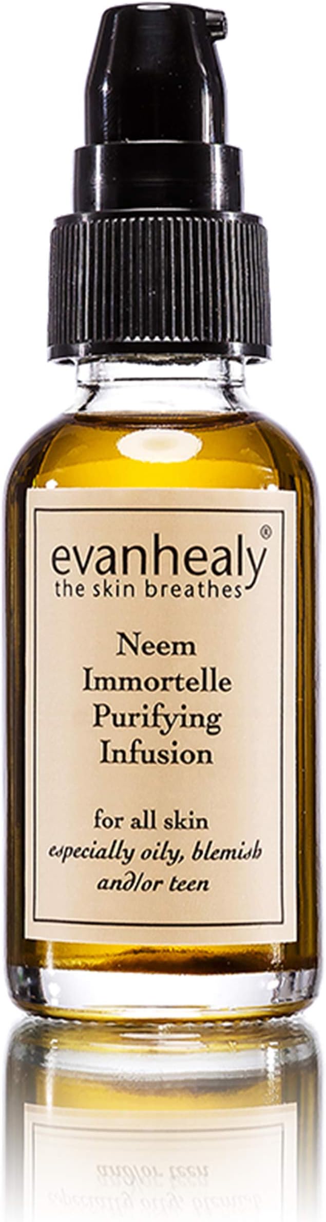 evanhealy Neem Immortelle Purifying Infusion | Facial Oil Serum & Cleanser for Congested & Sensitive Skin | Pore Minimizer Serum for Face | Balancing Ayurveda Oil For Face | Vitamin E Oil Face Serum