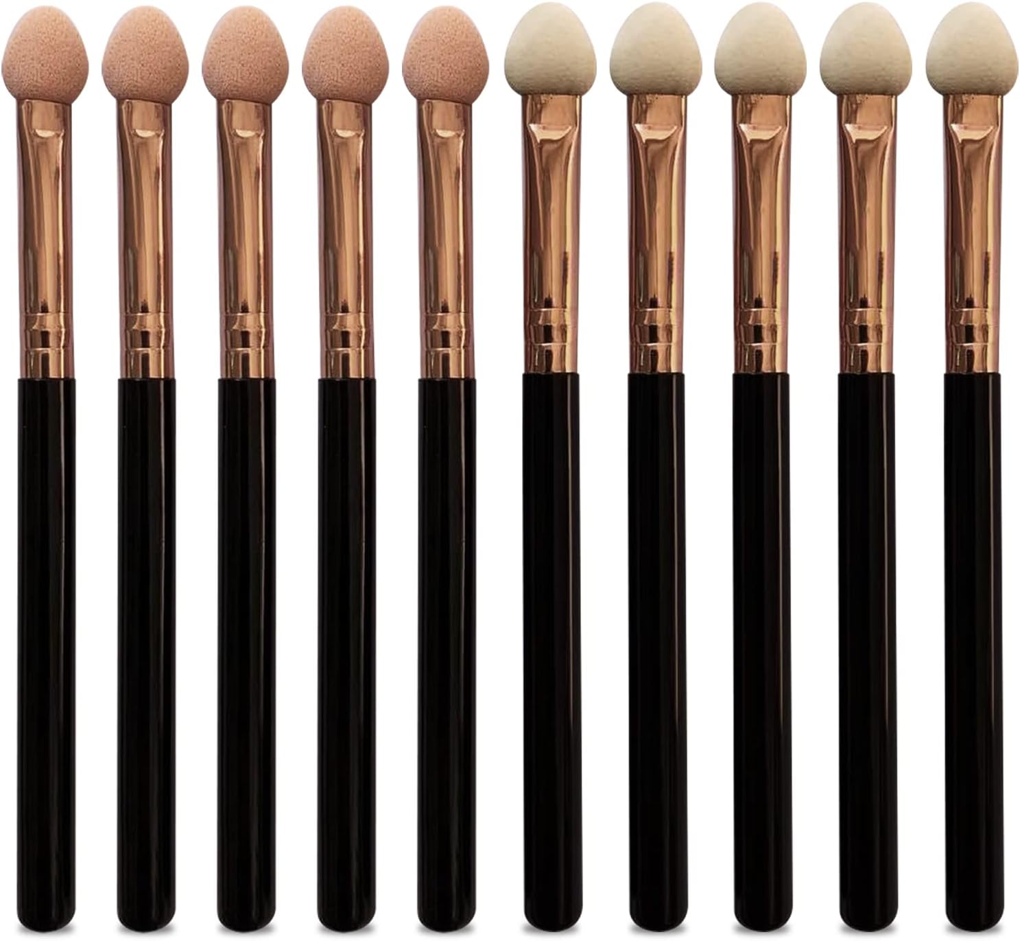 Makeup Brushes Set for Women Professional,UorPoto 10Pcs Sponge Eyeshadow Brush Sets Applicator Double Sided reusable