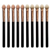 Vista 8 de aplicadores de espuma para sombra de ojos de doble cara, esponja reutilizable de doble cara, 20 piezas, juego profesional de brochas de maquillaje