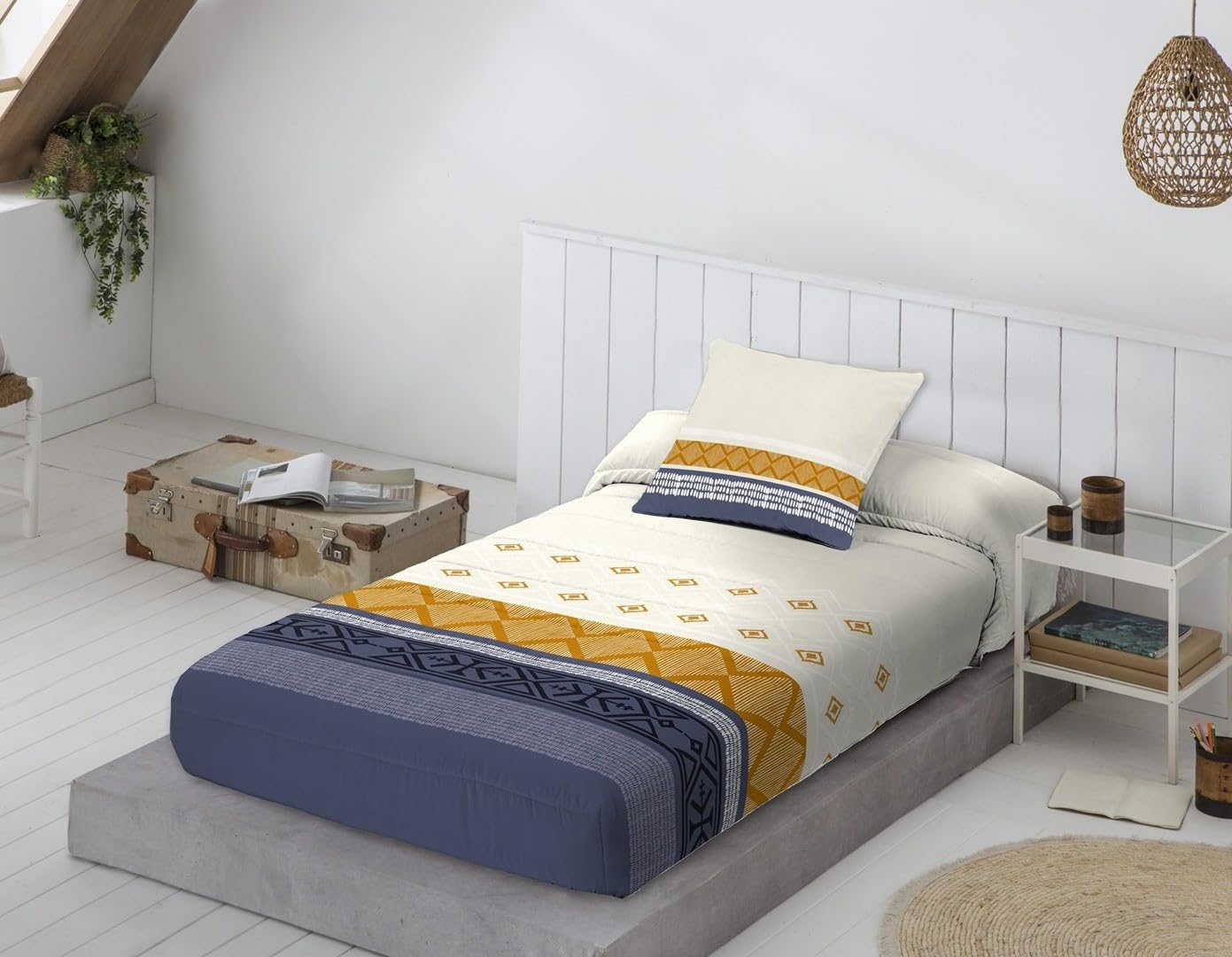 JVR | Edredón Ajustable Tamaño 90 Suave y Transpirable – Edredón Extrasuave Premium con Diseño Moderno para Todas Las Estaciones
